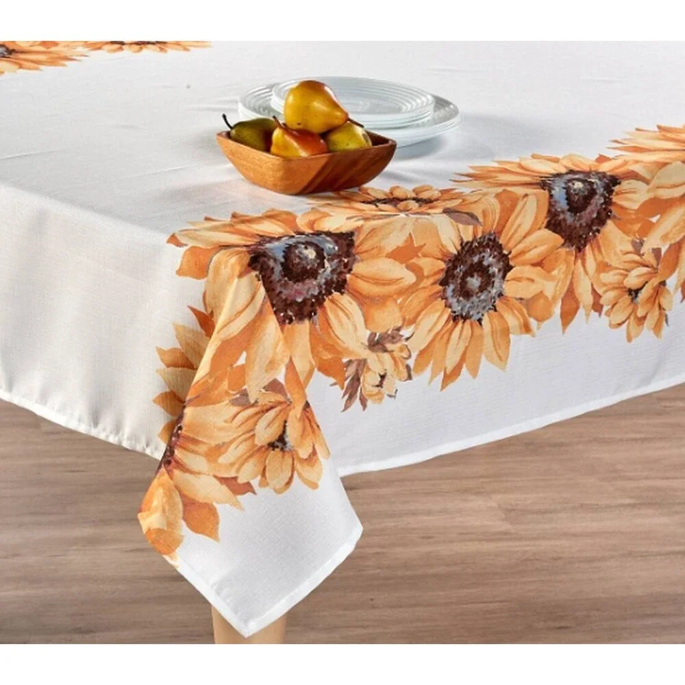 Printed Linen Tablecloth 60